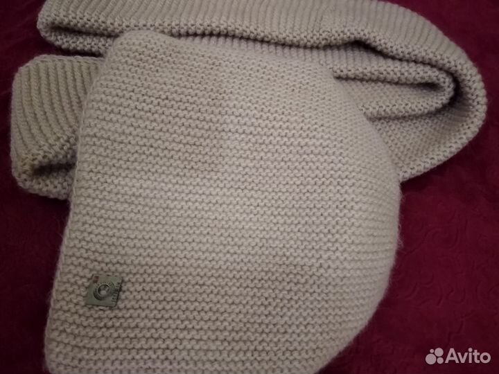 Шапка с шарфом