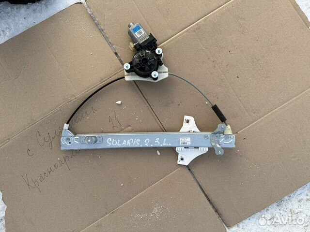 Задний левый стеклоподъемник Hyundai Solaris 2