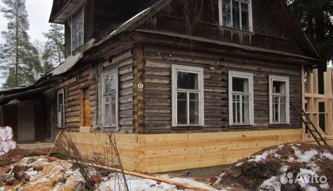 Подъём дома замена венцов ремонт