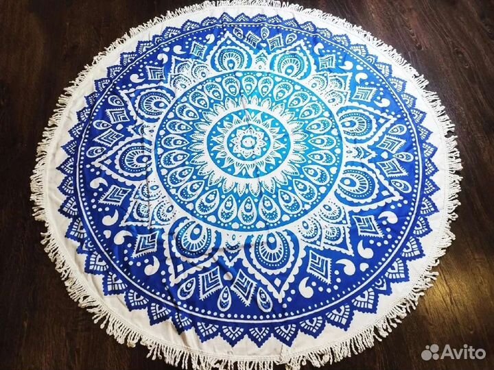 Круглое пляжное полотенце