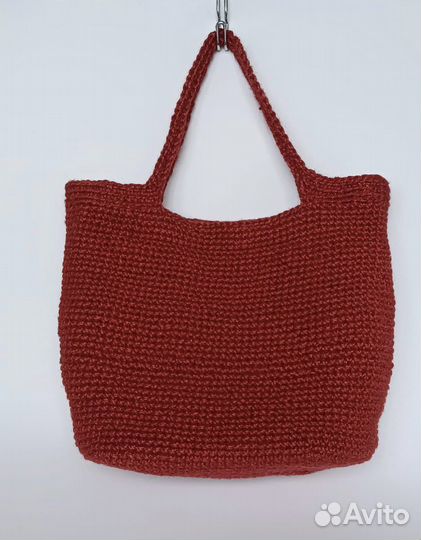 Cумка вязаная из джута ручной работы