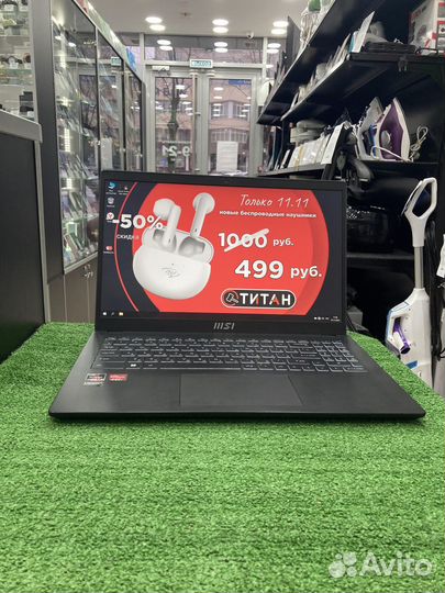 Ноутбук MSI Ryzen 5 5625u