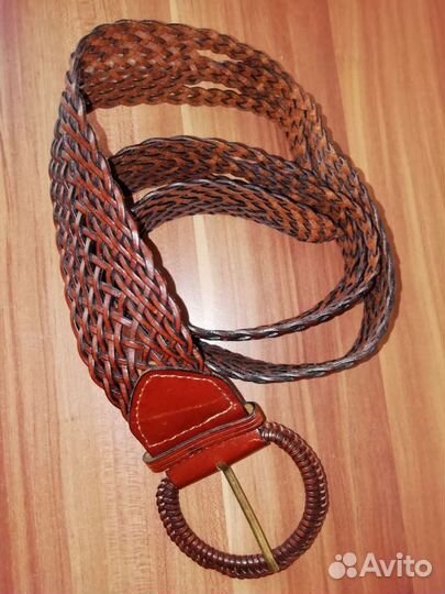 Ремень из плетеной кожи