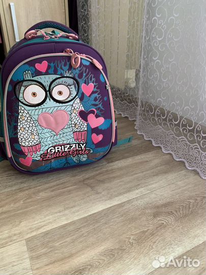 Рюкзак школьный для девочки grizzly