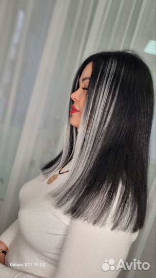 Наращивание волос.Цветные пряди