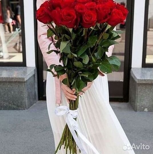 Длинные высокие розы 110 150 160 180 200 см