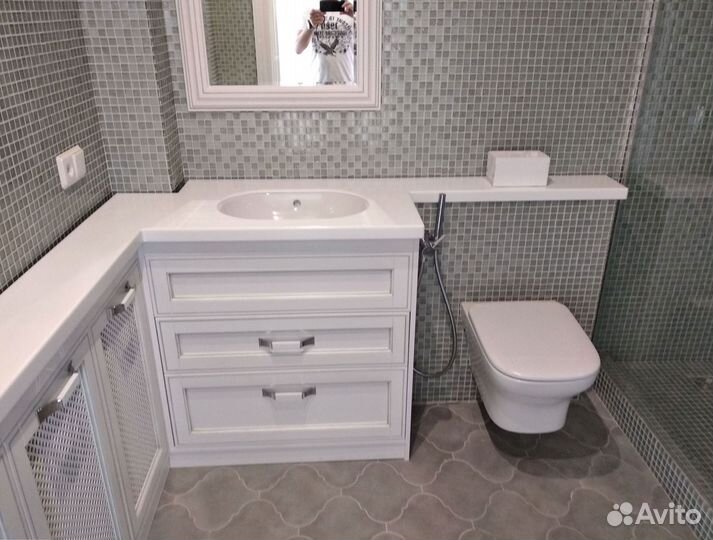 Столешница для ванной и кухни из искуственного кам