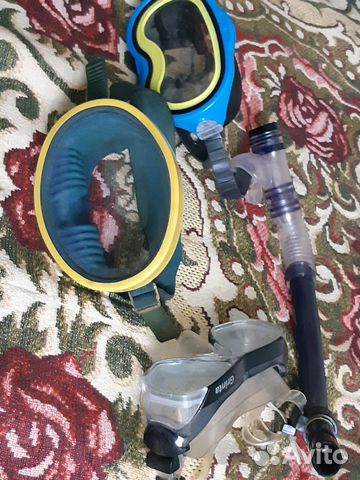 Маска для плавания,ласты