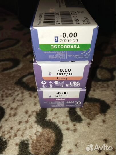 Линзы для глаз цветные нулевки(не для зрения)