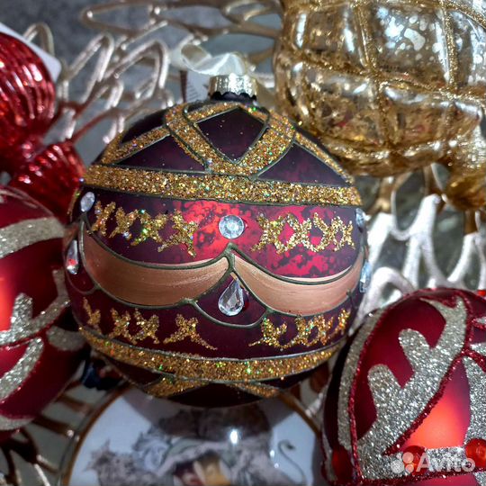 Елочные игрушки стекло