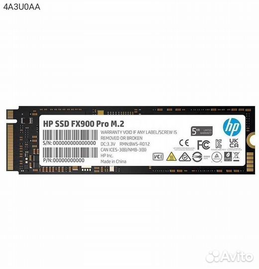 Диск SSD HP FX900 Pro M.2 2280 1TB PCIe NVMe 4.0 x