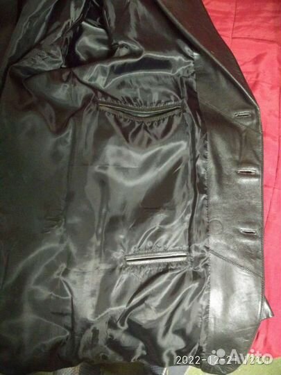 Кожаный пиджак мужской