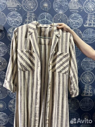 Платье летнее женское льняное