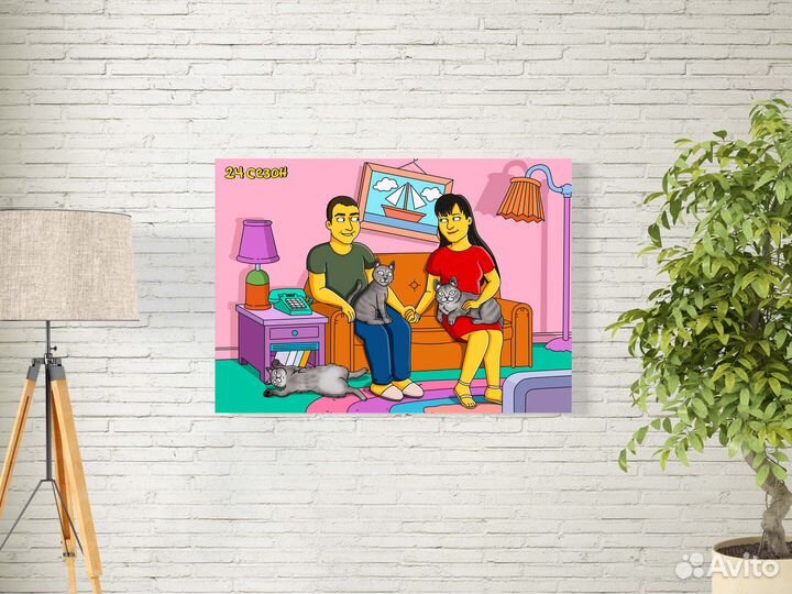 Портрет в стиле симпсонов