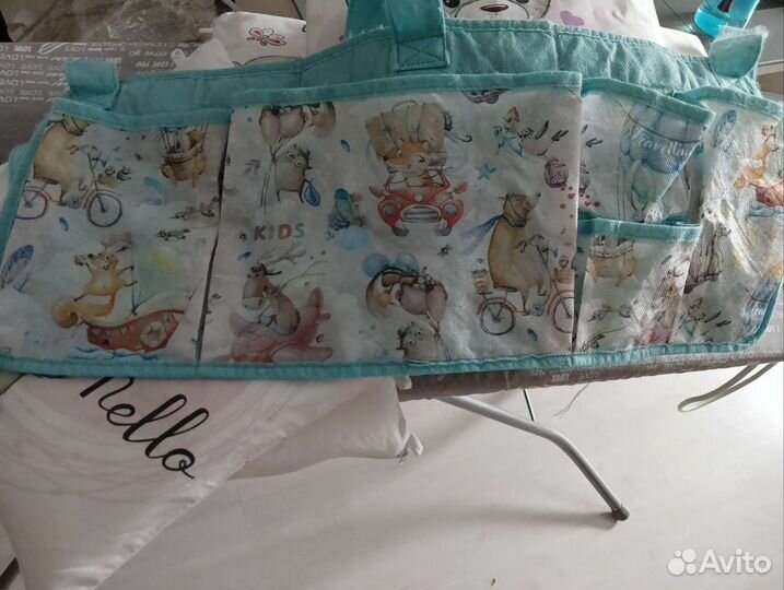 Бортики и одеяло в кроватку