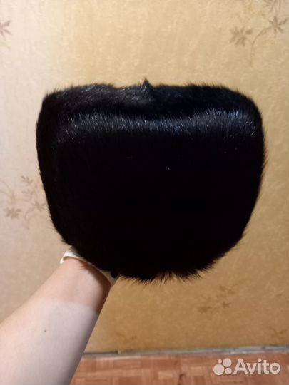 Норковая шапка мужская новая (формовка)