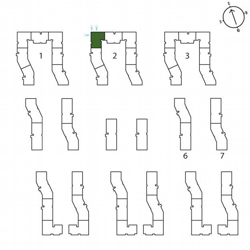 3-к. квартира, 64,3 м², 3/3 эт.