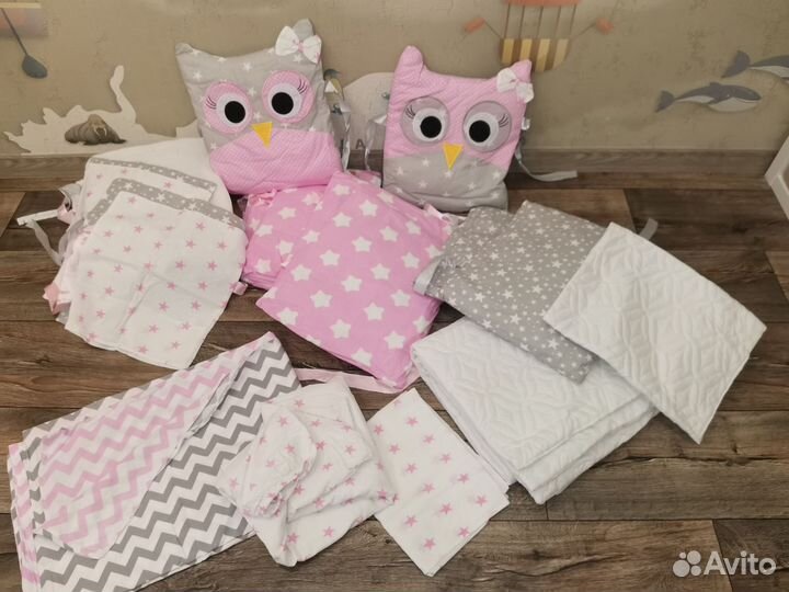 Бортики в кроватку для новорожденных