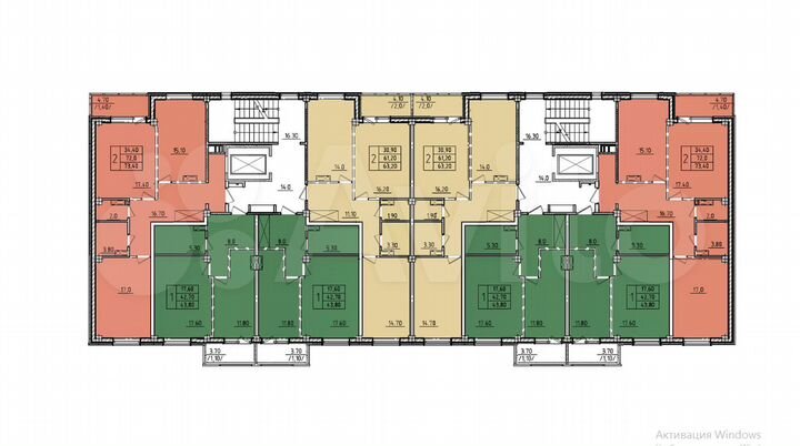 Квартира-студия, 43,8 м², 6/10 эт.