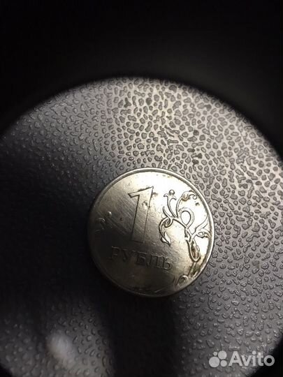 Монета 1 рубль брак 2019г