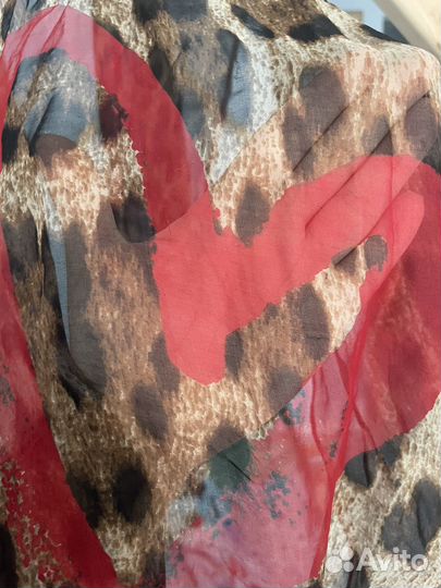 Шелковый шарф roberto cavalli