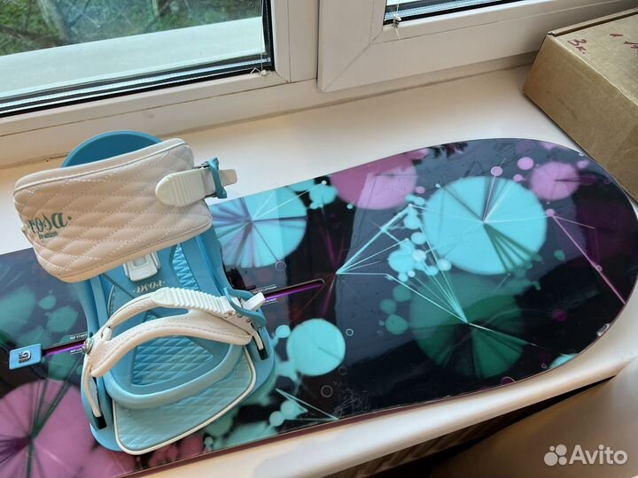 Сноуборд Burton Genie 147 + крепления Union Rosa