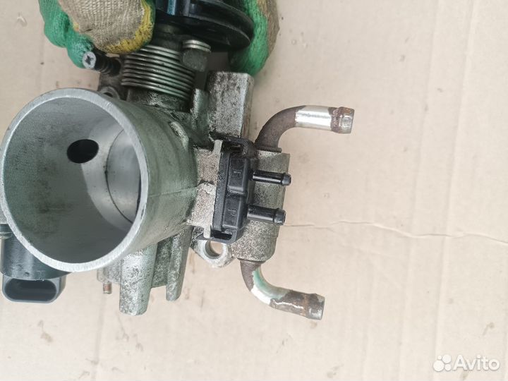 Заслонка дроссельная механическая Lanos 2007 г