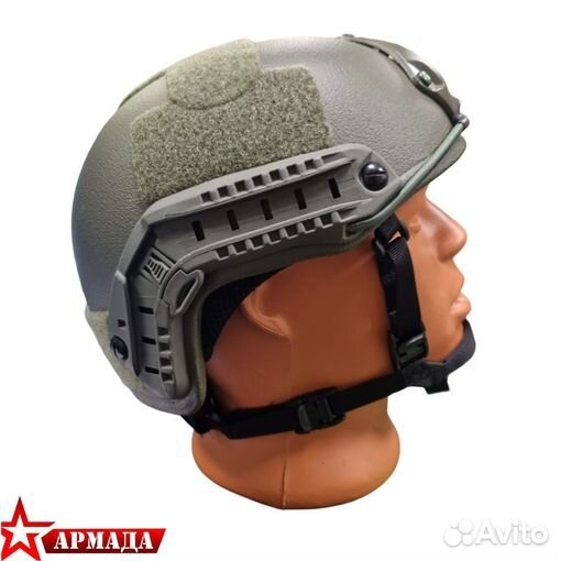 Шлем с регулировкой размера арамид олива