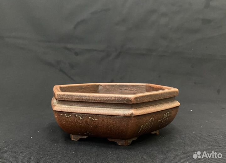 Горшок керамический для бонсай, суккулентов