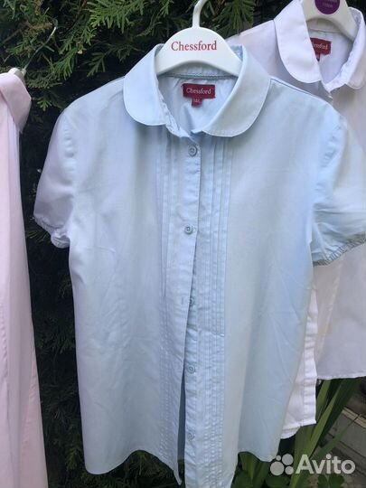 Блузка школьная с коротким рукавом 146