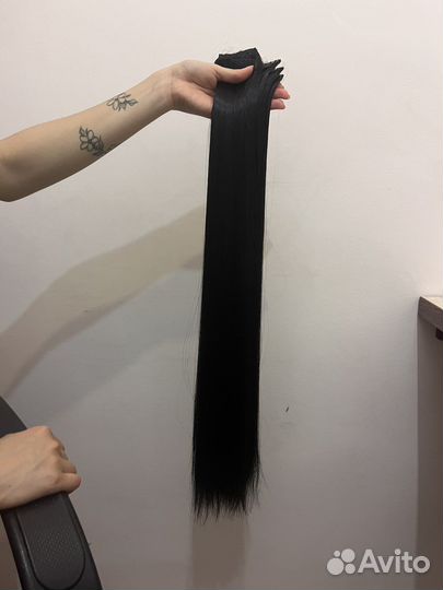 Волосы на заколках