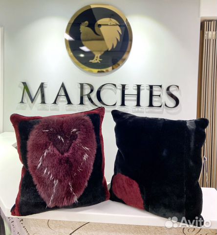 Мутоновые меховые подушки. Ручная работа