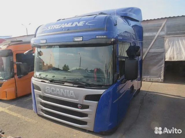 Кабина Scania CG19 H синяя 1140 мм