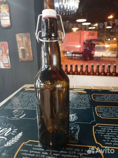 Бутылка бугельная коричневая 0.5 л и 1 л