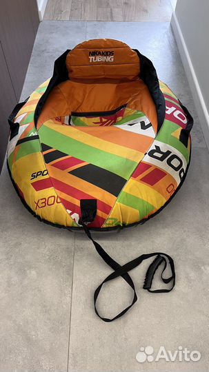 Тюбинг машинка Nika kids овальный тбм1 со спинкой