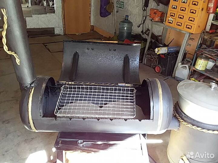 Мангал+коптильня+казан