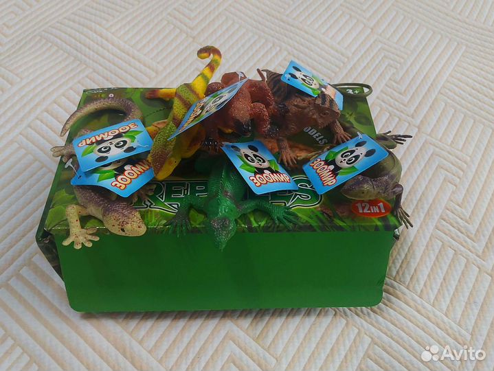 Игрушки фигурки животных Рептилии