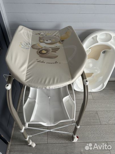 Пеленальный столик с ванночкой cam