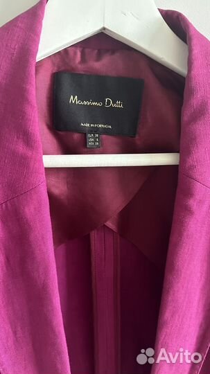 Льняной пиджак massimo dutti