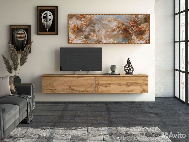 Тумба под телевизор новая Лия дуб вотан