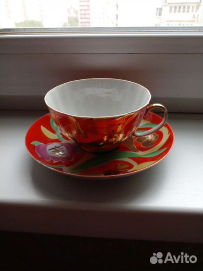 Чайная пара дулево Золотой олень