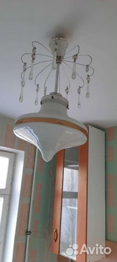Люстра потолочная, винтаж,бу