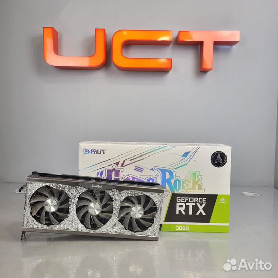 Видеокарта palit GameRock geforce RTX 3080 10гб