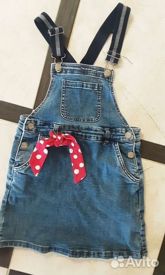 Джинсовые вещи пакетом на девочку