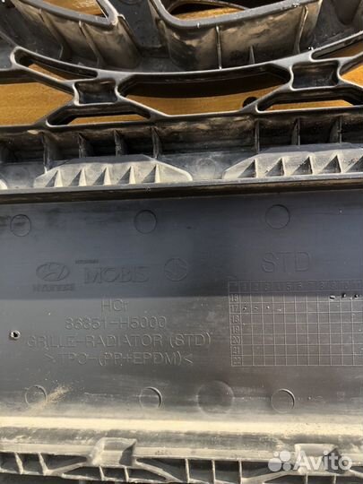 Решетка бампера hyundai solaris 2