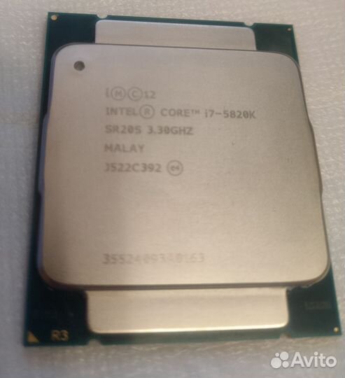 Intel Core i7-5820k LGA 2011-3, 6*3300 Mhz