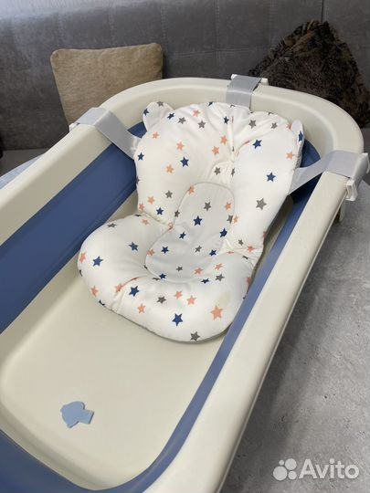 Ванночка для купания складная с матрасиком