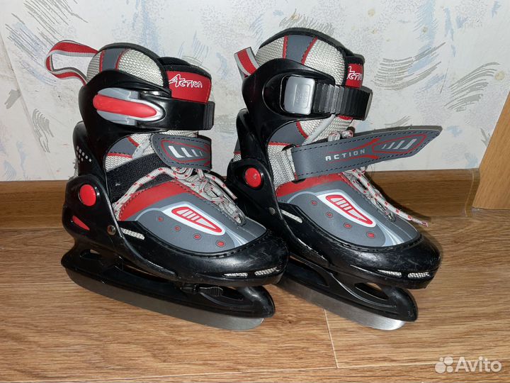 Коньки детские раздвижные 26-29р