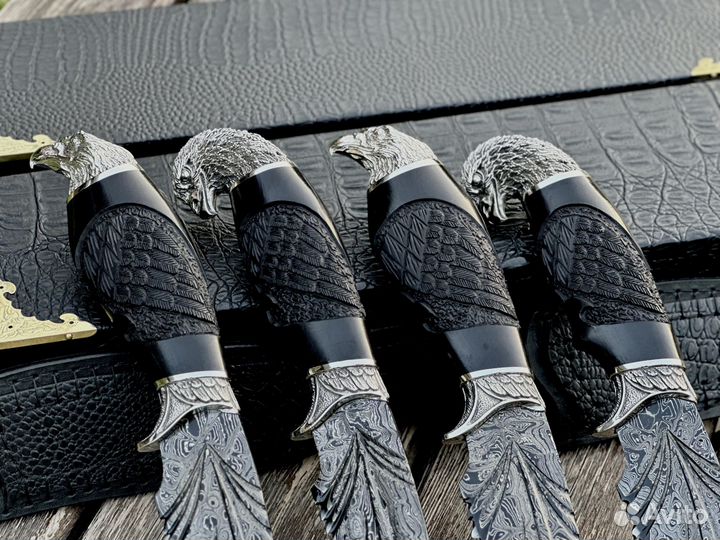 Кизлярский нож ручной работы ворон и орлан