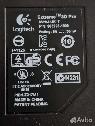 Джойстик logitech extreme 3d pro